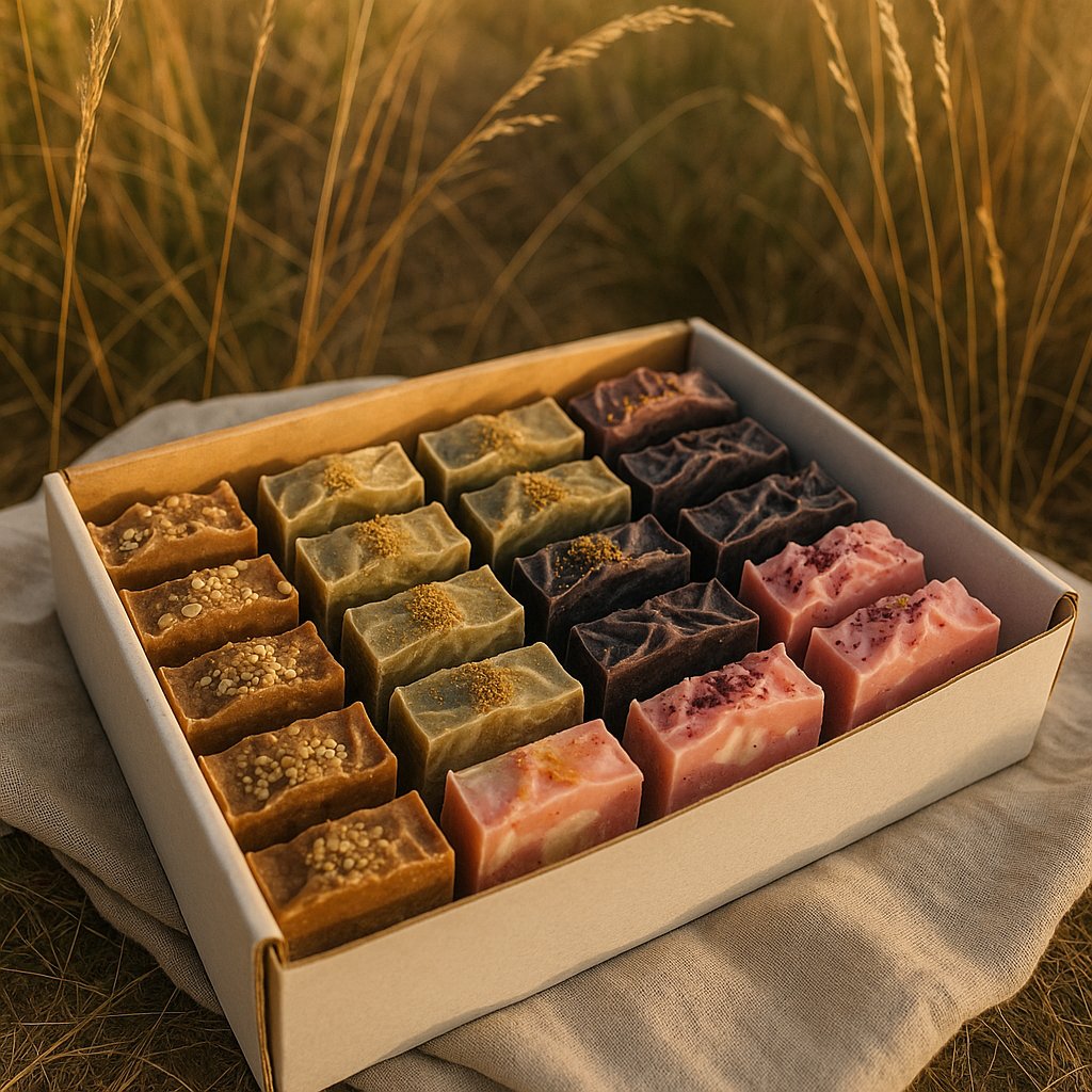 Handmade natural soap bars from Atribus